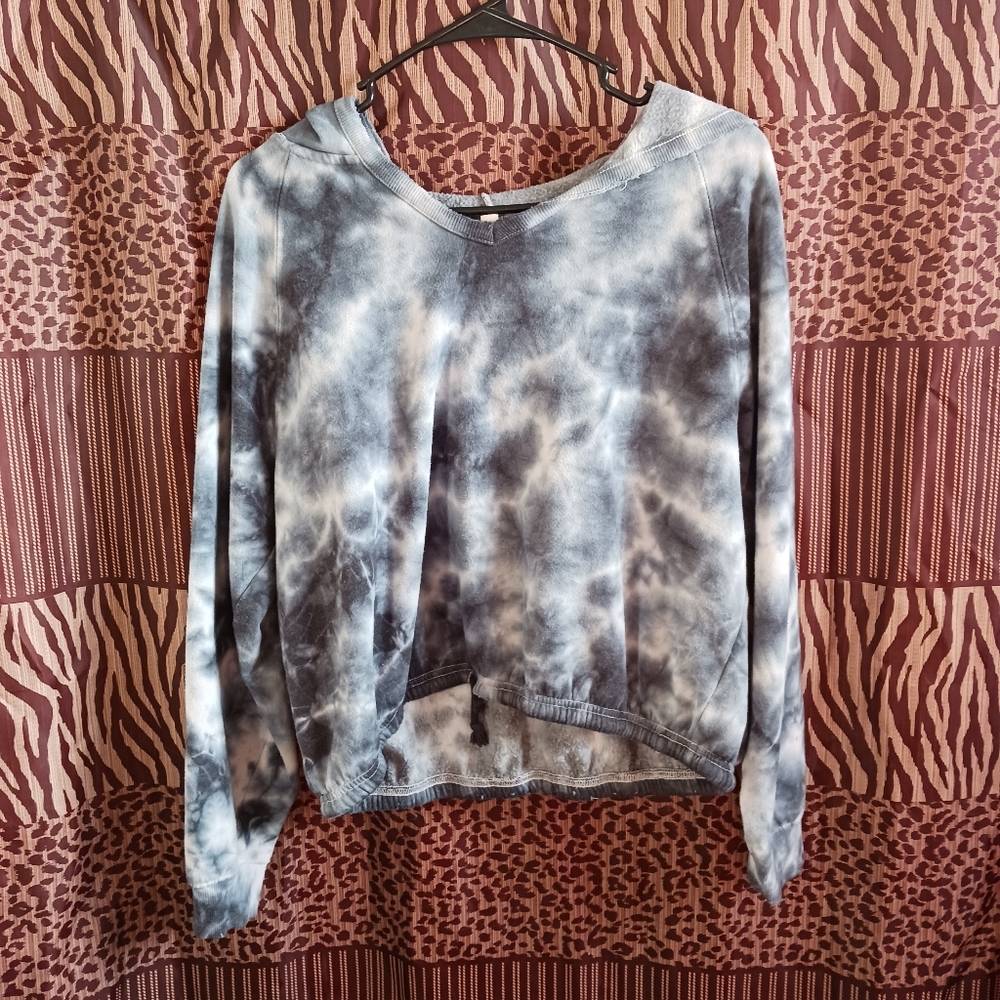 Hippie Rose cropped hoodie